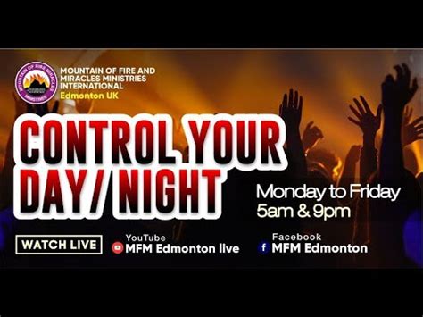 Control Your Day Friday 30th August 2024 @ 5am UK Time.
